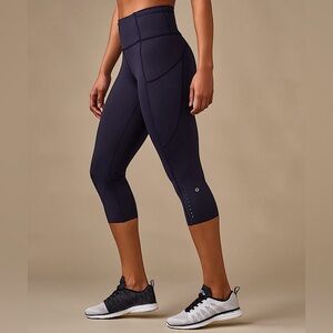 Lululemon Womens Plus Size Fast Free High Rise Crop II Active Legging Size 20